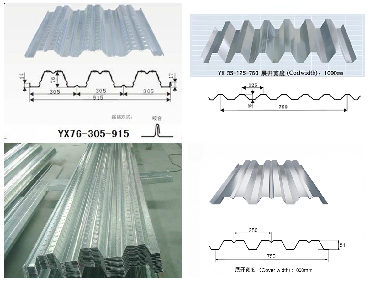 Piso galvanizado Hoja de cubierta de tipo abierta_55
